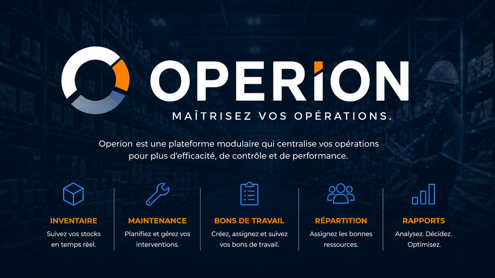 Branding et aperçu visuel Operion